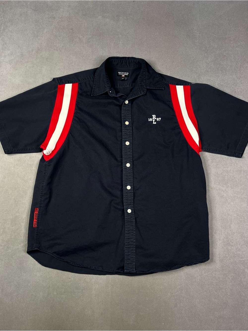 Polo Ralph Lauren Color Block Short Sleeve Shirt Size Small